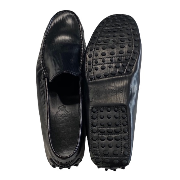Tod's Tods ✦ Gommino Driving Shoes Slip On Loafers  ✦ Black Leather ✦ 9UK 10US ✦ - Picture 7 of 16